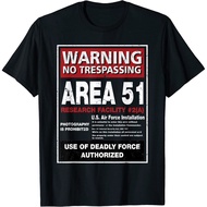 New Limited Alien Tshirt Area 51 Warning Sign Tee S3Xl