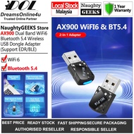 AX913B High Speed AX900 2-dBi Dual-Band WiFi6 Bluetooth 5.4 Nano USB Adapter Dongle PC Laptop