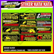 Viral word stickers truck word sticker/s motorcycle sticker/s helmet sticker/s (Glossy) sticker moto