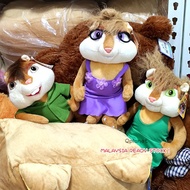 25cm Chip 'n' Dale Alvin and the Chipmunks Cartoon Movie Plush Toy Soft Toy Girl Boy Kids Doll Gift 