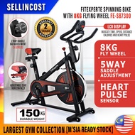 SellinCost FitExperte Spinning Bike Flying Wheel Cardio Workout Station 2yr Warranty Exercise Bike Home Bicycle Indoor Sport Station Exercise Cycling Bike Equipment Basikal Exercise Basikal Indoor FE-SB7300