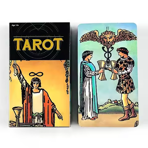 Tarot Cards A 78pcs Deck Oracle English Prophecy Divination Oracle Edition Borad Playing Game, Party