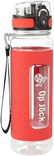 1. FC Köln Drinking Bottle – Op Jöck – Transparent/Red, Tritan Bottle 0.45 L Bottle – Plus Bookmark 