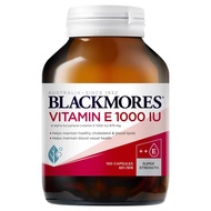 Blackmores Vitamin E 1000IU 100 Capsules Jul 2024 - Healthy cholesterol &amp; blood lipids - Supports blood vessel health
