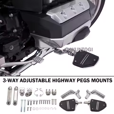 Gold Wing Accessories Highway Peg Fits For Honda Goldwing Tour DCT Airbag 1800 F6B GL1800 3-Way Adju