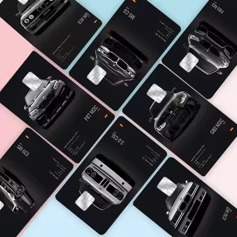 Latest Sports Car F80 M3 M4 M5 Z8 G80 B-BMW Anime Cartoon Bear Skin Sticker Film Tape Case For Big C