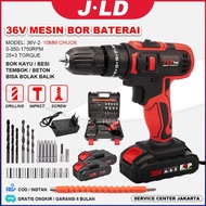 Boom Sale - JLD Mesin Bor Baterai cas 10mm jld tool Impact Bor Baterai