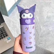 แก้วน้ำ Kuromi Sanrio ขนาด 350 มล./11.84 ออนซ์ แก้วเทอร์ม็อสคาวาอิ แก้วเทียมการ์ตูนอนิเมะ ขวดน้ำเก็บ