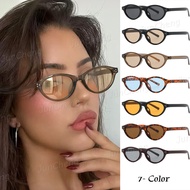 Retro Rice Nail cat eye Small frame Sunglasses For Women Men Fashion Oval Outdoor UV Resistant Sunsh
