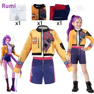 BCBL นักล่าปีศาจชุดคอสเพลย์ผู้หญิง S สำหรับเด็กผู้หญิง KPOP Zoey Mira Rumi ชุดคอสเพลย์ผู้หญิงเซ็ทแสด
