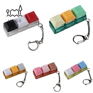 YRBWDYZDH Finger Keyboard Cap, DIY Keyboard Relief Stress Fidget Keychain, Relaxing 3 Keys Keys Butt