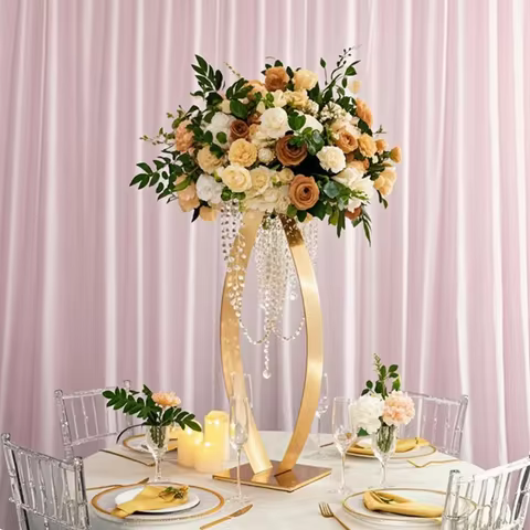 4/5/10 PCS New 30 Inch Metal Floral Rack for Wedding Events, Party Center Decoration, Road Guide Flo