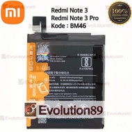 Baterai Batre Batre Xiaomi Redmi Note 3 / Note 3 pro / BM46 Batrei BM 46