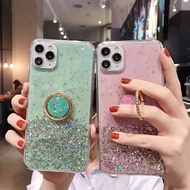 PT|  OPPO A16 A94 A54 A74 Reno 6 6Z 5 A159 As A5s A7 A12 Neo 9 A37 A37F A39 A57 A71 A83 F1s F3 Plus F5 Youth F7 F9 F11 Pro Soft Glitter Popsocket with Ring Phone Case Casing