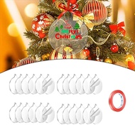 [LowPrice]DIY Clear Christmas Baubles Acrylic Round Baubles Craft Xams Tree Decoration