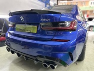 BMW G20 320 330 340 m sport 牛角鏡殼 碳纖維 尾翼 carbon fibre mirror cover rear spoiler m4 CS mp m performanc