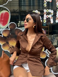 Mi.amor : Honey Lisaเสื้อเชิ้ตปรับสีขาวให้เป็น off white และเพิ่มความยาว 2 นิ้ว