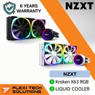 Flexi Tech NZXT Kraken X63 280mm AIO Liquid Cooler with RGB Black / White Compatible with LGA1700
