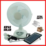 Solar fan 12" Portable Rechargeable Solar Table Fan Kipas Solar Boleh Caj Kipas Meja Kipas Travel Ki