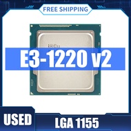 ใช้เกือบใหม่เดิม Intel Xeon E3 E3 V2 1220V 2เดสก์ท็อปเซอร์เวอร์โปรเซสเซอร์ซีพียู E3-1220 V2 3.1 GHz Quad-Core CPU 8M 69W LGA 1155 Xeon V2รองรับเมนบอร์ด B75