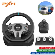 【Ready Stock】PXN-V9 Gaming Steering Wheel Pedal PXN-V9 Gamepad Racing Manual Transmission Vibration 