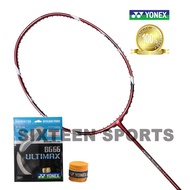 YONEX Arcsaber 10 Red Badminton Frame ( Come with Yonex BG66UM string & Grip)