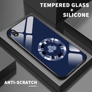 Hard Case Glass Kaca For VIVO Y91C Y90 Y91 Y91i Y93 Mediatek Y93s Y95 Y81 Y81i Y85 Y89 Y73 Y75 4G Y7