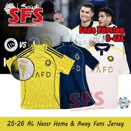 【SFS】 Top Quilty 25-26 AL NASSR Football Jersey Soccer Jersey Men Sports Fans Version S-4XL