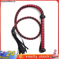 Horse Red Whip Horse Whip Riding Crop Equestrian Faux Leather Whip Horse Equipment Whip Training Hor