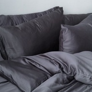 100% TENCEL天絲床包四件組 - 煙燻灰(60支)