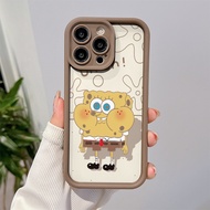Ice Cream SpongeBob SquarePants Compatible for vivo Y17s Y27 Y36 Y12 Y12 Y20 Y50 Y21 Y91 Y15 Y51 Y91 Y22 Y16 Y27 Y22 Y93 Y95 Phone Case Silicon Anti-Fall Cover