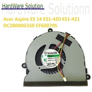 Acer Aspire ES 14 ES1-420 ES1-421 DC28000G5S0 EF60070S Laptop CPU Cooling Fan