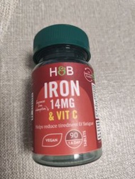 Holland & Barrett 鐵 14mg 維生素C