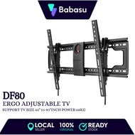 DF80-T Ergo Adjustable TV Wall Mount Bracket Extended Fit 65" Inch to 90" Inch LCD LED Flat Panel