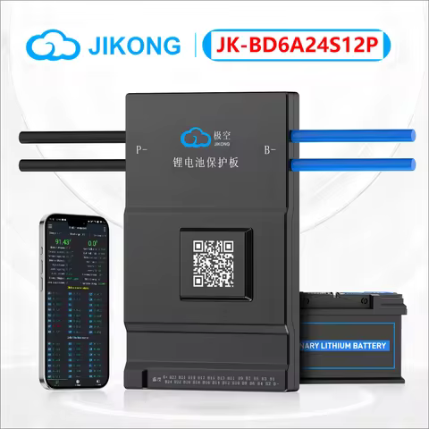 JIKONG Jk Bms BD6A24S12P Active Balance Bms 8S 10S 12S 16S 17S 20S 24S Smart Bms 60A 100A 150A 200A 