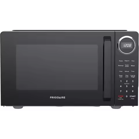 Countertop Kitchen Microwave Oven Black 0.9 Cubic Foot 900 Watts 15.5D x 19W x 10.85H Compact Design