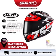 HJC RPHA 1 Arenas Replica Full Face Helmet Motor Visor Topi Keledar Keselamatan Full Face Original Superbike SIRIM
