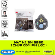 MẶT NẠ CHỐNG HÓA CHẤT 3M 3200 ( CHƯA GỒM PIN LỌC ) HÀNG CHÍNH HÃNG 3M ( 1 CÁI )