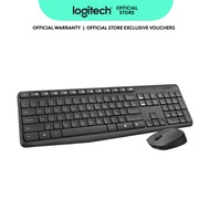 Logitech MK235 Wireless Keyboard and Mouse Combo for Windows, USB Receiver, 15 FN Keys