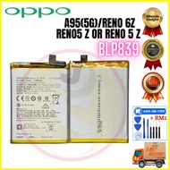 OPPO A95(5G) Reno5 Z or Reno 5 Z RENO 6Z BLP839 (4220-4310mAh) BATTERY By SHAWJU
