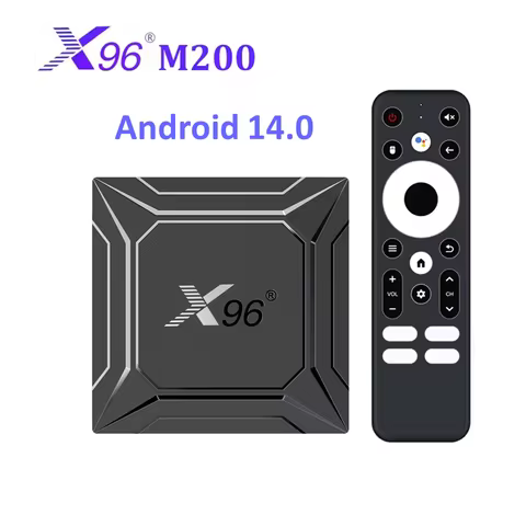 Android 14 TV Box X96 M200 Amlogic S905X5M(S905A) Ethernet 1000M AV1 BT TVBOX 2.4G&5G Dual Wifi DDR4