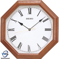 Seiko Wooden Unique Octagonal Wall Clock QXA152B