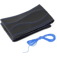 Penutup Kulit Roda Stereng, Penutup Roda Stereng Kulit 38cm / 15in Kit Benang Jarum Bertali Kit DIY 