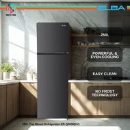 Elba ER-Q2638(SV) Top Mount Refrigerator 250L Powerful And Even Cooling ERQ2638SV Peti Ais