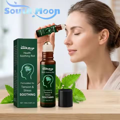 Herbal Relief Roll On Relieve Migraine Efficient Improve Headache Reduce Muscle Tension Cooling Soot