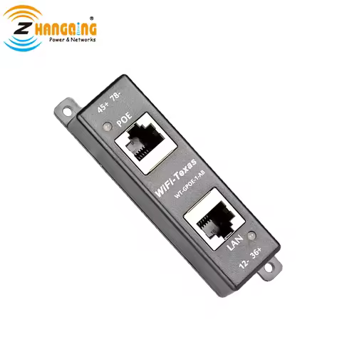 Single Port 802.3at PoE++ Injector 90W Gigabit Passive Wall Mount 4 Pairs PoE Connector For PTZ Came