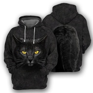 Fashion 3D Print Cat Hoodie Men Women Hoodies Streetwear Oversized Pullovers Hooded Sweatshirts Male