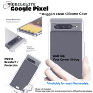 [SG] Google Pixel 7 Pro - 7 - 6A - 6 Pro - 6 - 4A - 4XL - 4 - 3A XL - 3A - 3 - 3 XL - 2 XL Rugged Clear Silicon Case