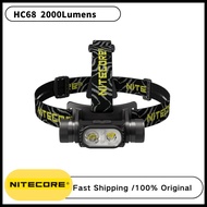 NITECORE HC68 2000Lumens High Performance Dual Beam E-focus Headlamp with 3500mAh NL1835HP Battery