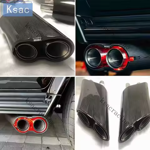 2pcs Dry/matte/forged Carbon Exhaust Tips Muffler For Mercedes Benz G-Class G63 G500 G550 w463 W464 